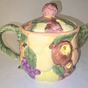 Fruit-Themed Ceramic Teapot